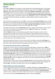 Appunti Galileo Galilei - Letteratura