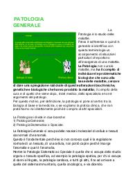 Patologia Generale + patologia oncologica
