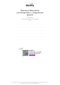 Riassunto + appunti lezione