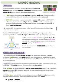 Riassunto di MICROBIOLOGIA GENERALE