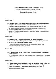 UNIVERSITA' E CAMPUS Set Domande SOCIOLOGIA GENERALE L'INSEGNAMENTO DELLE MATERIE FILOSOFICHE E UMANISTICHE NE