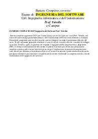 PANIERE COMPLETO 2025 Ingegneria del Software Prof. Vetrella