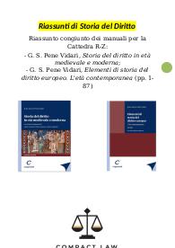 Riassunti di PENE VIDARI - Storia del Diritto in Età Medievale e Moderna + Elementi di Storia (R-Z)
