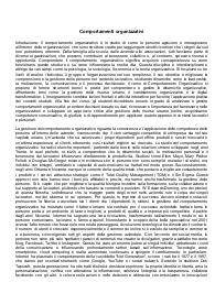 Riassunto completo di "Comportamenti Organizzativi", 2024/2025