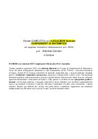 PANIERE con soluzioni 2025 Complementi Matematica Prof. Amendola