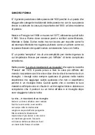 Sandro Penna - prof. Colasanti - Unimarconi