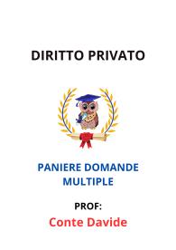 Paniere Completo di DIRITTO PRIVATO, Conte Davide, 2025 - RISPOSTE MULTIPLE