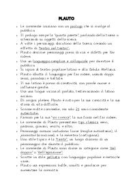Plauto riassunto (latino)