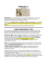 Cadalso José, Cartas Marruecas (resumen breve)