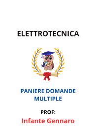 Paniere Completo di ELETTROTECNICA, Infante Gennaro, 2025 - RISPOSTE MULTIPLE