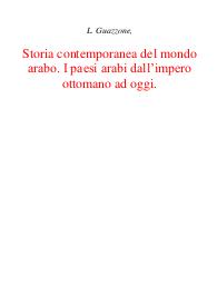 Storia contemporanea del mondo arabo. I paesi arabi dall'impero ottomano ad oggi - Laura Guazzone