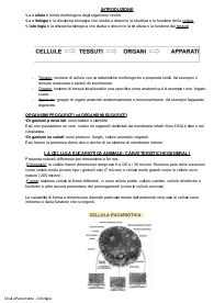 Appunti citologia completi per sostenere l’esame senza altri mezzi di studio