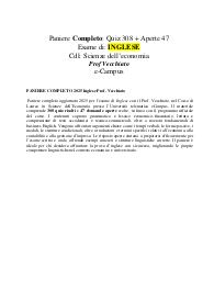 PANIERE COMPLETO 2025 Inglese Prof. Vecchiato