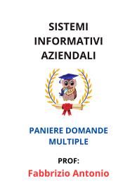 Paniere di SISTEMI INFORMATIVI AZIENDALI, Fabbrizio Antonio, 2025 - RISPOSTE MULTIPLE