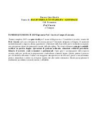 PANIERE QUIZ RISOLTI 2025 Ragioneria Prof. Caserio eCampus Economia