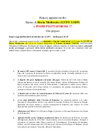 Paniere quiz + fuori Risolti Storia Medievale 12 CFU – UniPegaso LM-39