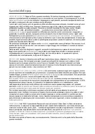 Crisi del 1929 - appunti di storia QUINTA SUPERIORE