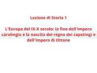 Lezioni di storia medievale e moderna (dai successori di Carlo Magno allo scoppio delle guerre d'Italia)
