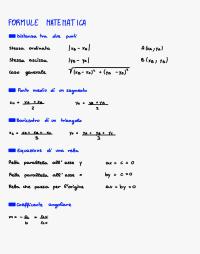Formule Rette nel piano