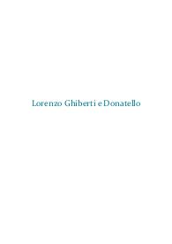 Ricerca su Lorenzo Ghiberti e Donatello