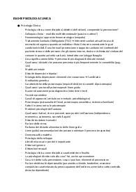 Set di domande psicologia clinica secondo anno