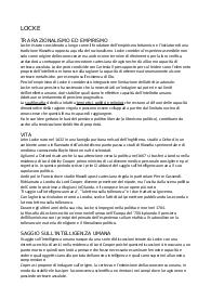 Appunti di Filosofia, Locke, Hume e Kant