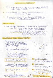 Appunti sulla circonferenza, liceo