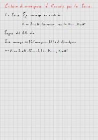 Dimostrazione Criterio di convergenza di Cauchy