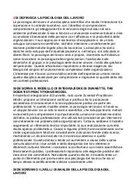 DOMANDE APERTE PSICOLOGIA del LAVORO PROF FORCELLA