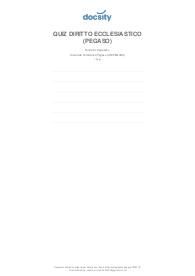 DIRITTO ECCLESIASTICO