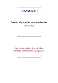 Riassunto del libro: "Lezioni di giustizia amministrativa" di Travi Aldo