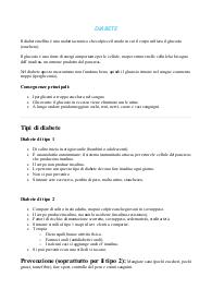 Appunti sul diabete