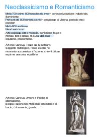 Appunti di storia dell’arte su neoclassicismo e romanticismo