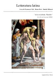 Appunti di Letteratura latina, Università Lettere Moderne di Bologna