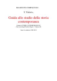 V. Vidotto, Guida allo studio della storia contemporanea