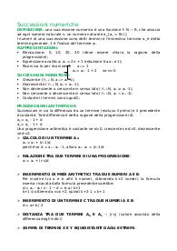 Le succession numeriche