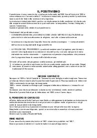appunti di italiano sul Positivismo, Carducci e Verga