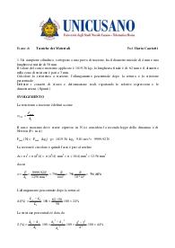 Prova di Esame 2 - Tecniche dei Materiali + Soluzione - Ingegneria Ind. Elettronica - UniCusano