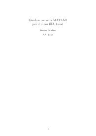 Guida MATLAB per Automatica 1