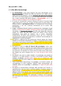 Husserl - ESAME DI STATO