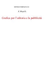 Grafica per l’editoria e la pubblicità