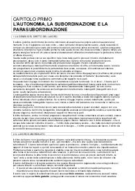 Riassunto dei capitoli del manuale "Diritto del lavoro", L. Galantino, 2021