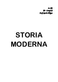 Paniere completo di STORIA MODERNA, filologia moderna, prof. Gorla, E-campus, Panieri di Storia Moderna