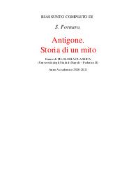 S. Fornaro, Antigone. Filologia classica