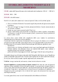 Sbobine di Storia del Diritto medievale e moderno - Università cattolica