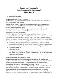 Riassunto de "La paura del lupo cattivo"