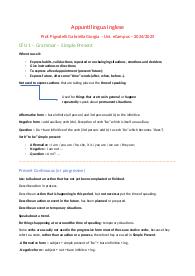 Appunti lingua inglese