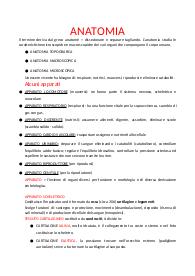 Appunti di anatomia umana