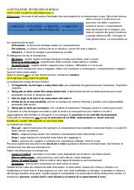 Appunti di Psicologia dei processi motivazionali e decisionali