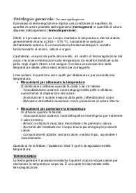 Patologia generale - Termoregolazione